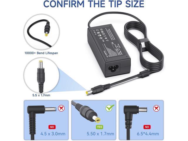 19V Power Cord for Acer Monitor, Acer LCD Monitor H236HL, SA230, G276HL, S230HL, G246HL, G206HQL, S271HL, S240HL, G236HL, S220HQL, S202HL, SB220Q,...