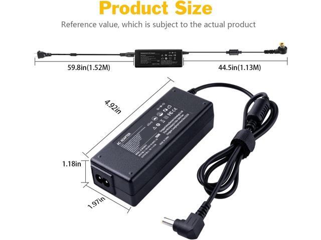 90W AC Adapter Laptop Charger for Toshiba Satellite C55 L505D L635 L645 L655 L655D L745 L755 L775 L855 L875 A105 A135 C655 C655D C675 C850 C855...