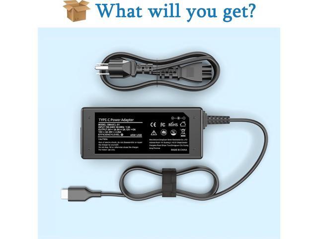 45W USB C Chromebook Charger Replacement for Hp Chromebook X360 11 13 14 14A HP Spectre X360 13 Dell, Lenovo, Acer, Asus, Samsung, Google School...