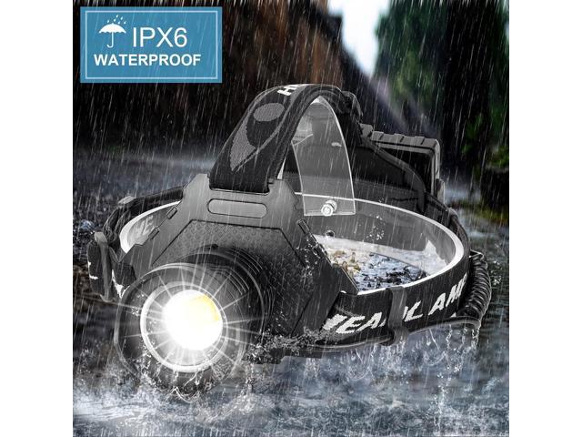 Bud K LED Headlamp USB Rechargeable, Head Lamp XHP70 Super Bright 90000 High Lumen with 5 Modes, Batteries Included, Zoomable, Waterproof Headlight...