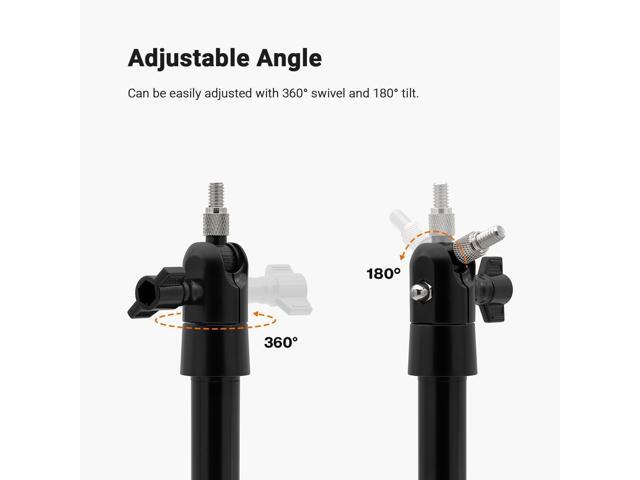 Holicfun Security Camera Ground Stake, Heavy Duty Stand Mount with Adjustable Angle and Height for Ring, Blink, Arlo, Eufy, Wyze, Google Nest,...