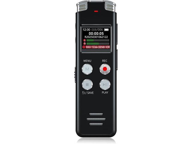 64GB Digital Voice Recorder with Playback: Voice Activated Recorders for Lectures Meetings Interviews - EVISTR Dictaphone Recording Device Tape.