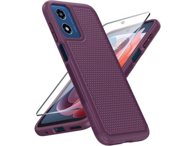 FNTCASE for Motorola Moto G-Play-2024 Case: Dual Layer Protective Heavy Duty Cell Phone Cover Shockproof Rugged with Non Slip Textured Back -...