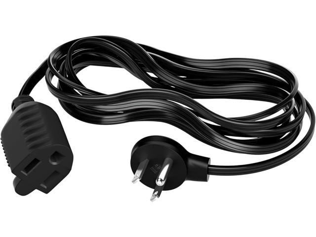 Elecan Flat Plug Extension Cord 25 Ft with Slim Space-Saving Plug Design, Thin Flat Cable Low Profile Power Cord 3 Prong Grounded Wire, 16 Gauge 13...