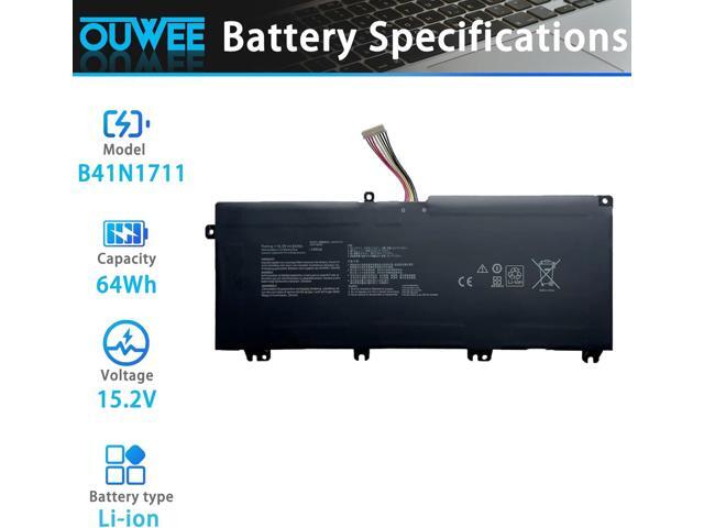 B41N1711 Laptop Battery Compatible with Asus TUF Gaming FX705DT-AU068T FX705DD FX705DU FX705DY-AU072 FX705GM FX705GE FX705GD Series B41Bn95 B41Bn9H...