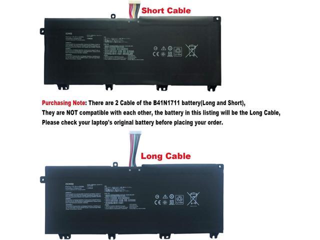 B41N1711 Laptop Battery Compatible with Asus TUF Gaming FX705DT-AU068T FX705DD FX705DU FX705DY-AU072 FX705GM FX705GE FX705GD Series B41Bn95 B41Bn9H...