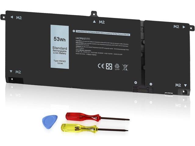 53Wh H5CKD 15V Battery for Dell Inspiron 7506 7405 7306 7300 7500 5406 5400 2-in-1 Silver 5502 5501 5402 5401 5505 5300 5301 5508 5509 Latitude...