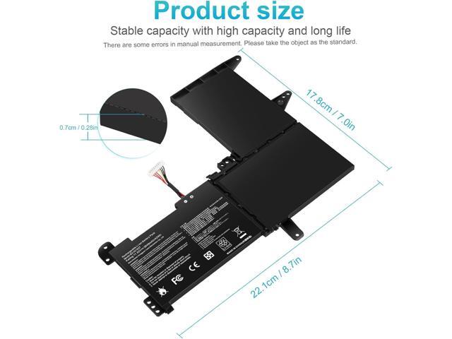 Futurebatt B31N1637 C31N1637 Laptop Battery Replacement for ASUS VivoBook X510 X510U X510UQ X510UA X510UAR X510UF S15 S510U S510UF S510UQ S510UN...