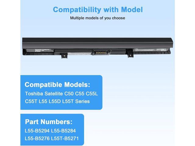 45Wh PA5185U-1BRS Laptop Battery Compatible with Toshiba Satellite C50 C55 C55D C55T S55 L55 L55T L55D C55-B5200 C55-B5270 C55D-B5310 C55-B5300...