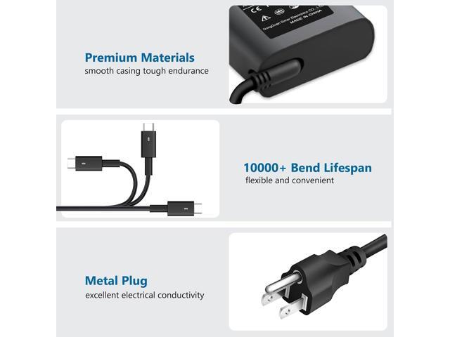 90W 65W USB C Laptop Charger AC Adapter for Dell XPS 13 15 17 Latitude 3400 3500 5289 5300 Latitude 7420 7320 7390 2in1 Precision 3540 3470 Type C...