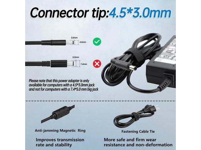 45W Watt Genuine Laptop Charger Fit for Dell Inspiron 11/13/14/15/17 3000 5000 7000 Series 3583 3593 5570 Latitude E5450 XPS 13-65 AC 2-in-1...