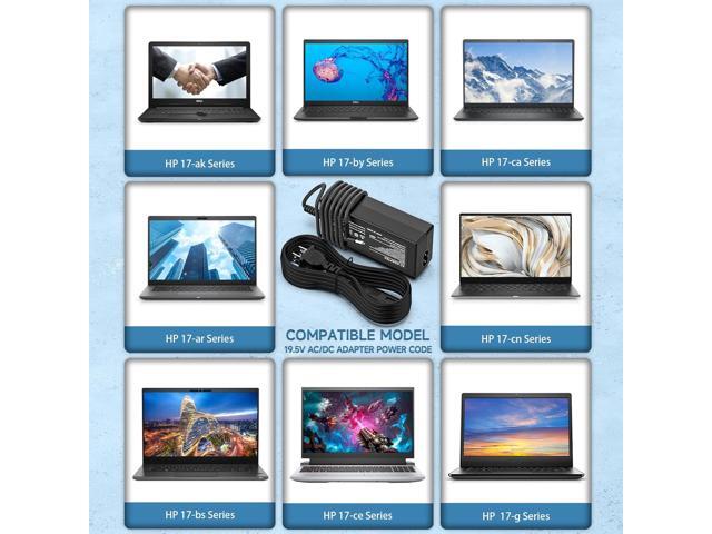 65W Charger Compatible with HP Laptop 17 17-ak, 17-by, 17-ca, 17-cn, 17-ar, 17-bs: 17-ak013dx, 17-by1053dx, 17-by0021dx, 17-by0088cl, 17-bs062st,...