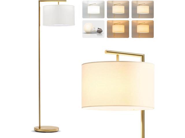 Brightech Montage Modern Floor lamp, LED Floor Lamp for Living Rooms & Offices - Tall Standing Lamp for Bedroom Reading - Corner Pole Lamp for.
