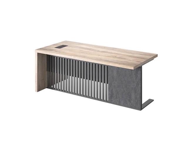 70.87' Executive Office Desk with 1.97IN Thick Desktop Stainless Steels Sturdy Frame
