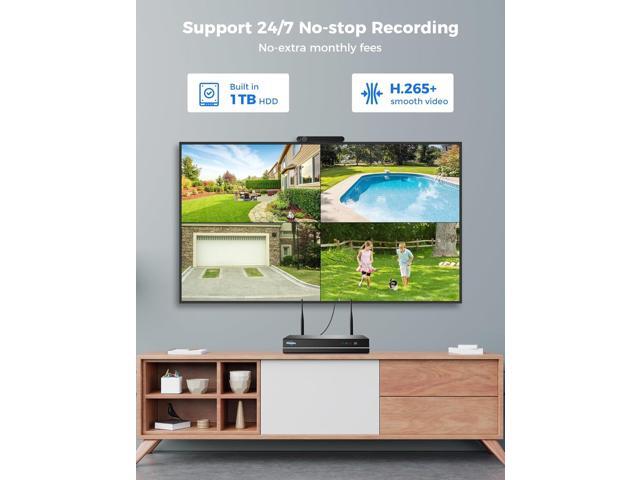 Hiseeu Wireless Security Cameras Outdoor, 5G & 2.4G WiFi Pro, Wireless Home Security Camera System, Dual Lens, 360° Pan & Tilt, Auto Tracking,...