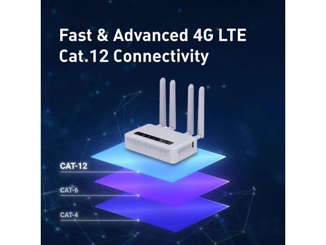 GL-X2000(Spitz Plus) Cellular Gateway 4G LTE Router for Home, RV, Road trips, Offices, CAT 12, Wifi 6 Router, Detachable Antennas, Dual-SIM,...