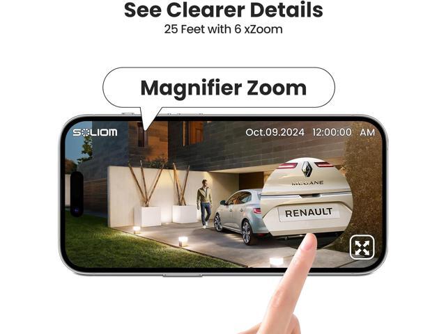 SOLIOM- 5MP Security Cameras Wireless Outdoor, No Subscription,4-Cam Pack, Solar Powered Home Security Camera with 360° Auto Tracking, Pan & Tilt,...
