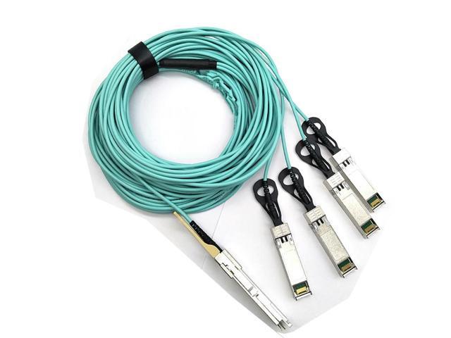 FOR 100G 28 to 4xSFP28 Cable 10M, OM3 High Speed Active Breakout Cable Active Fiber Patch Cord Optic Cable