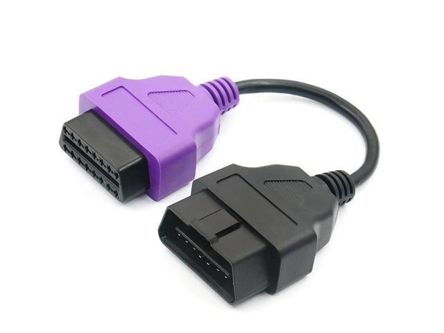 FOR ECU Scan Adapter MultiECUScan OBD 2 Connector ABS Air-bag obd2 Diagnostic Cable for ECUScan Tool 6 Color