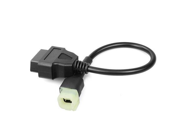 FOR OBD2 Connector For Motorbike 4Pin to 16Pin Adapter Cables For Connector OBD 2 Extension Cable