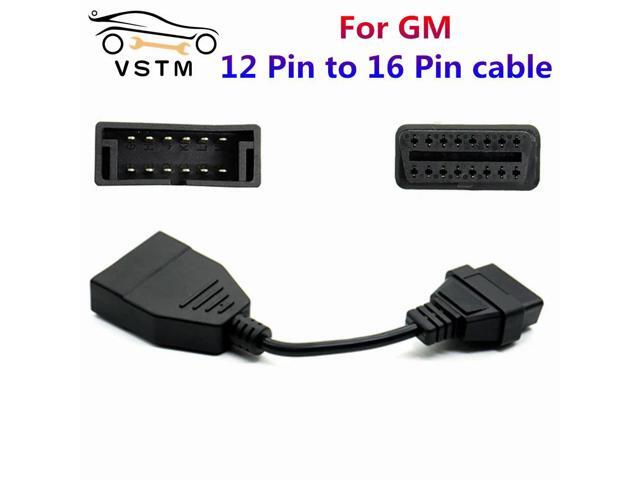 FOR GM 12Pin OBD2 Extension Cable OBD to OBD2 16Pin Connector Adapter OBD 2 OBD2 Car Diagnostic Auto Tool OBD Adapter