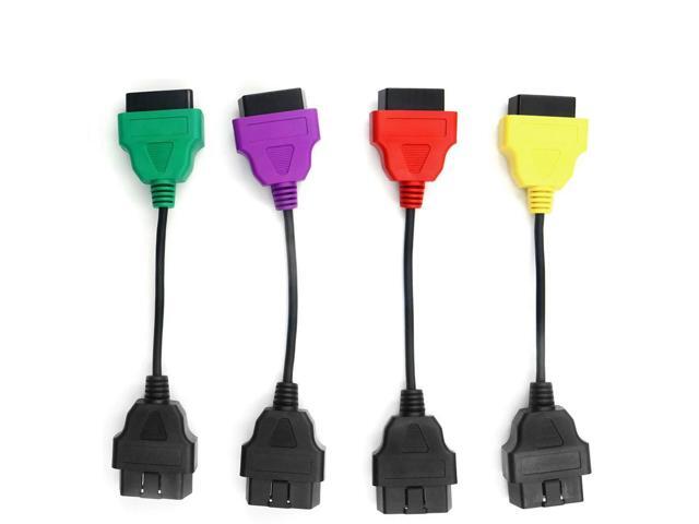 FOR 3/4pcs/set For ECU Scan & Multiecuscan Adaptor OBD2 Connector Diagnostic Adapter Cable For ECU Cables