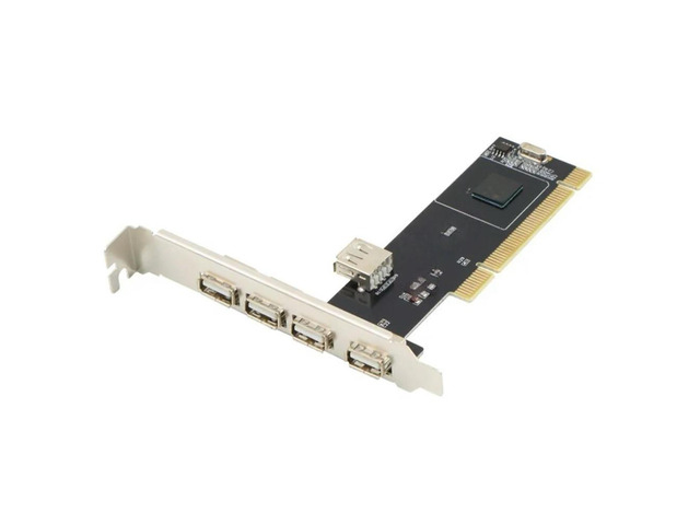 FOR 5 Ports USB 2.0 PCI HUB CARD NEC PCI Controller Card ADAPTER PCI usb expansion card 480Mbps