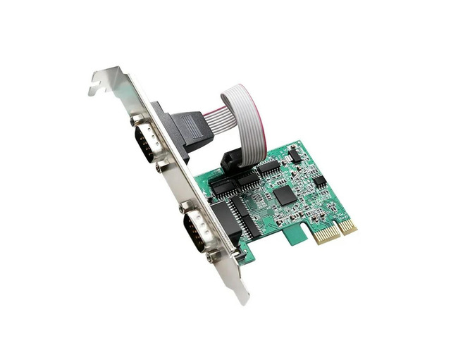 FOR PCIe to 2 Serial Port Expansion card Adapter converter with ASIX/AX99100B DB