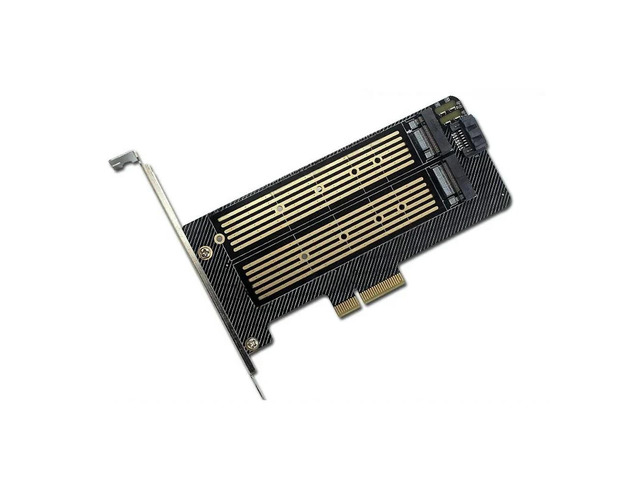 FOR Dual Protocol M.2 NVMe and NGFF SSD to PCI Express M.2 Adapter Card with MKey BKey