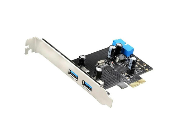 FOR External Dual Port USB 3.0 Expansion card with 20 Pin Connector Add On Card