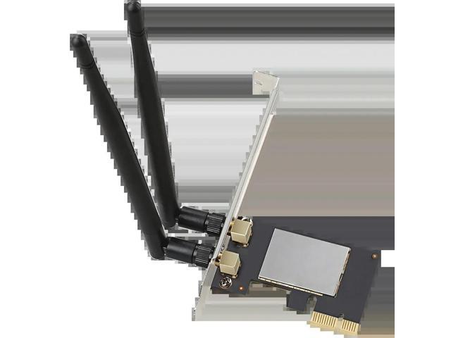 FOR desktop PCIe WIFI wireless 300Mbps lan card mini pci-e 2 antenna