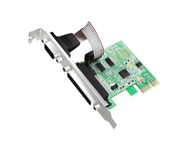 FOR RS232 RS-232 Serial Port COM & DB25 Printer Parallel Port LPT to PCI-E PCI E