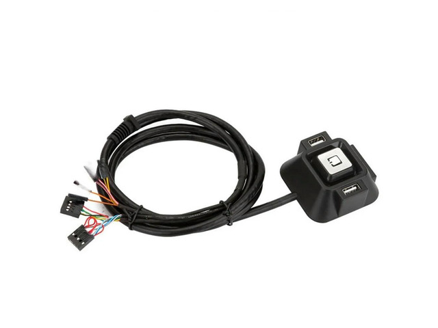 FOR Desktop Computer PC Case Power Supply on/off Reset Button Switch with Double