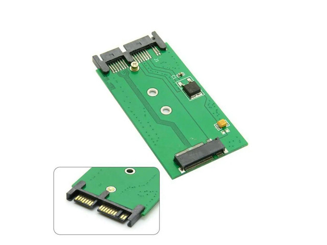 FOR M.2 NGFF SSD to 1.8 Micro SATA 7+9 16pin Adapter Cards Mini PCIE 2 Lane for E431 E531 X240S Y410P Y510P