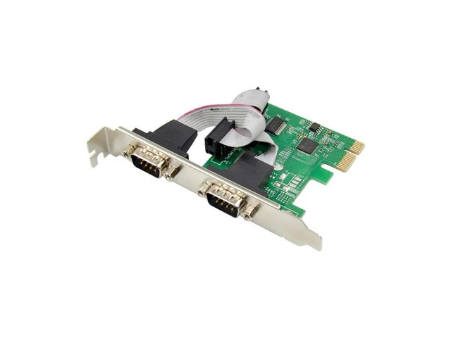 FOR PCIe To 2 Port DB9 RS232 Serial adapter card 2 Ports RS232 To PCIE Converter Card AX99100 Chipset