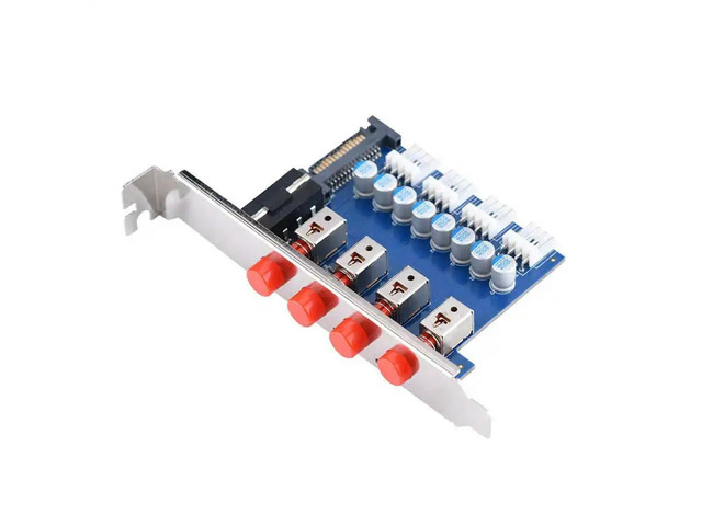 FOR Desktop Power Control Switch with 4 Ports HDD Selector Hard Drive Switcher, 