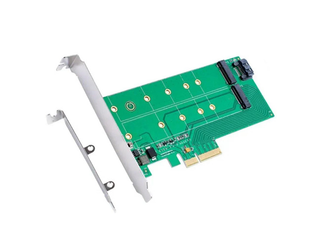 FOR PCIe x 4 to NGFF(PCIe) SSD+SATA to NGFF(SATA)adapter card