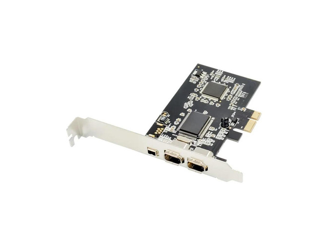 FOR PCI-E 1x to IEEE 3 PORTS 1394 Pcie Firewire Controller Card 1394 4PIN 9PIN Adapter VIA VT6308 Chipset 1394A 1394B sound card