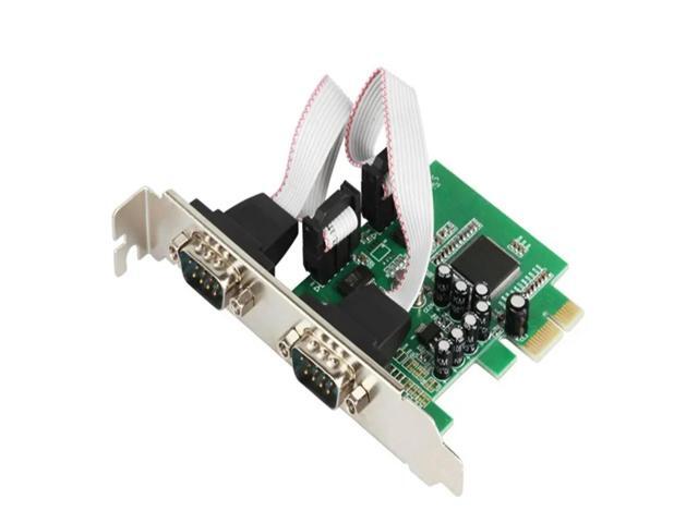 FOR 2 Port RS232 RS-232 Serial Port COM to PCI-E PCI Express Card Adapter Converter 2-port Serial Low Profile Bracket