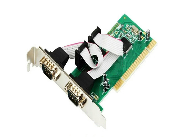 FOR 2 Port RS232 RS-232 Serial Port COM DB9 to PCI Card Adapter Converter MCS 98