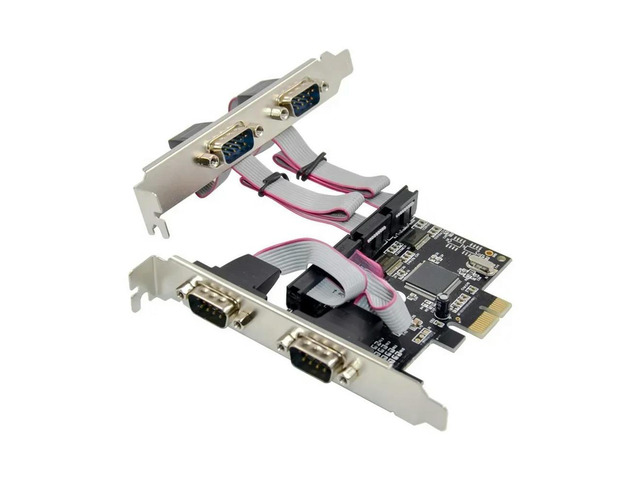 FOR PCIe to 4 Ports DB9 RS232 Serial Converter card 4 DB-9 serial rs232 ports pc