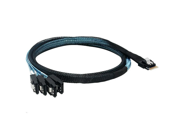FOR 24G SlimSAS 4i SFF8654 To 4 SATA 3 Array Card Adapter Cable 1 Point 4MINI SA