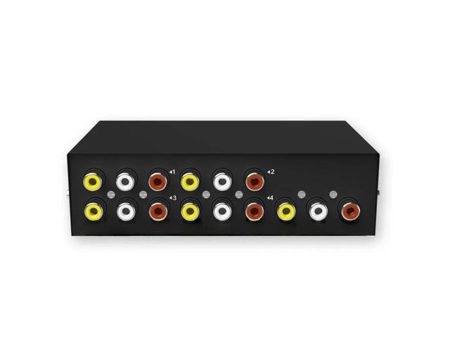 FOR 4 Port AV Switcher RCA switch Audio Video Selector 4 Input 1 Output Audio and video switche MT-431AV