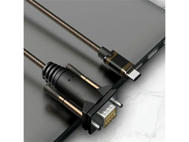 FOR Type-C to Serial Cable Adapter USB3.1 to DB9 RS232 COM Converter 1.5m