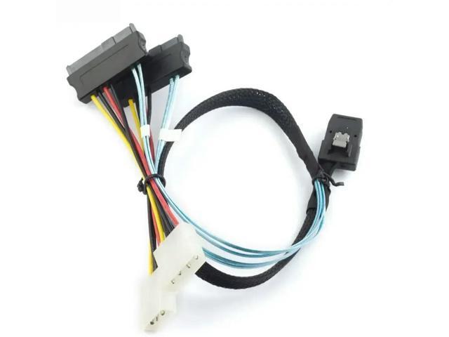 FOR MINI SAS SFF-8087 TO 2 Ports MINI SAS SFF-8482 Adapter Cable