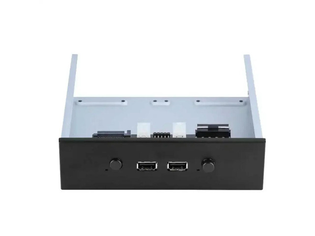 FOR 5.25 Optical Drive with 2 Channel HDD Power Control Switch and 2 USB2.0 connector for Desktop PC