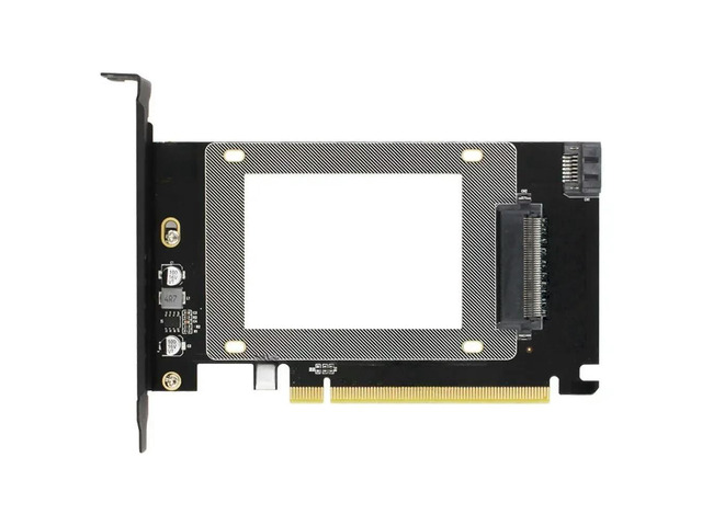 FOR PCI-E Riser 3.0 4X X16 to U.2 SFF-8639 Adapter NVMe PCIe SSD PCI-e to U2 Car