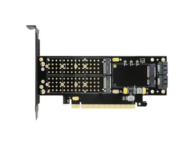 FOR SK16 M.2 NVMe SSD NGFF TO PCI-E3.0 X16 adapter M Key B Key mSATA interface c