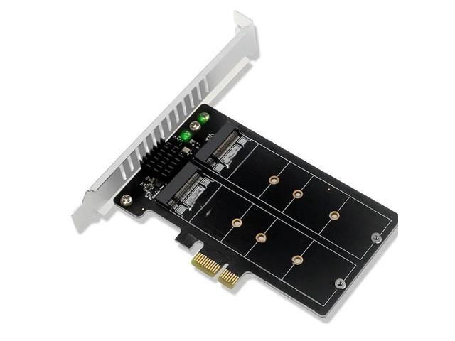 FOR Splitter Expansion Card for PCIE X1 to Dual NGFF M.2 SATA SSD