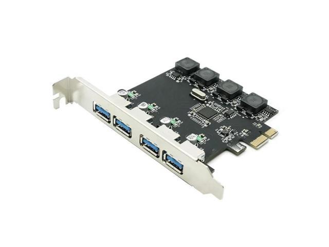 FOR PCI Express 4 USB 3.0 Card PCI-e to External 4-Port USB3.0 Convertor NEC D720201 pcie No external Power Supply